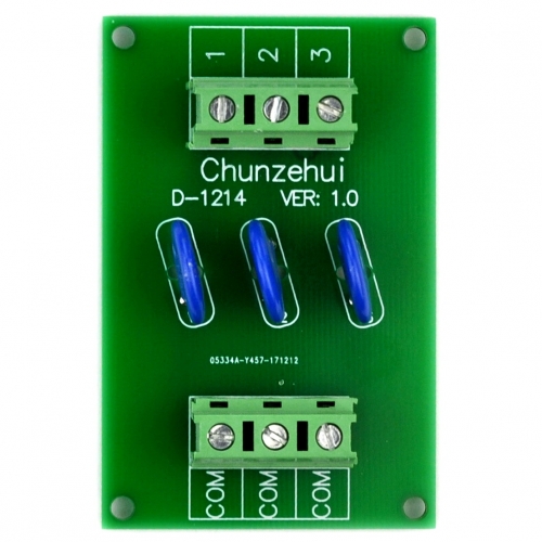 Chunzehui 3 Channels Common 275V SIOV Metal Oxide Varistor Interface Module, Surge Suppressor Protection SPD Board.