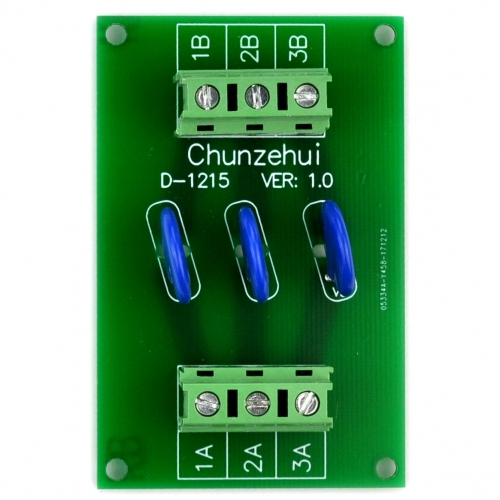 Chunzehui 3 Channels Individual 60V SIOV Metal Oxide Varistor Interface Module, Surge Suppressor Protection SPD Board.
