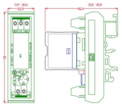 Electronics Salon Ac Dc V Slim Din Rail Mount Spdt Power Relay