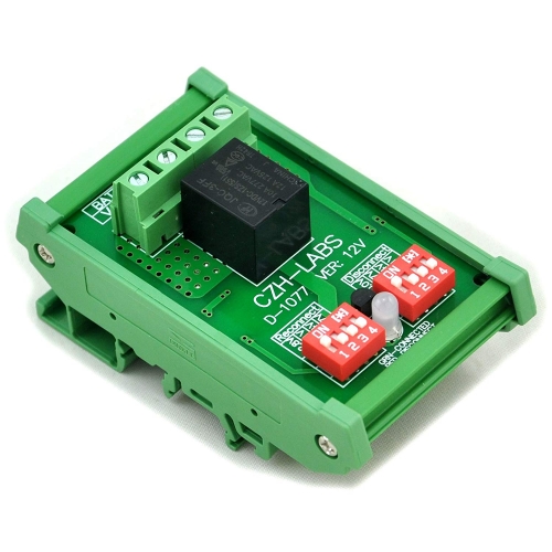 CZH-LABS DIN Rail Mount LVD Low Voltage Disconnect Module, 12V 10A, Protect Battery.