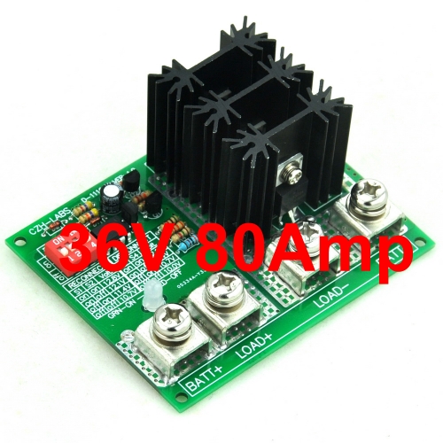 CZH-LABS Low Voltage Disconnect Module LVD, 36V 80A, Protect/Prolong Battery Life.