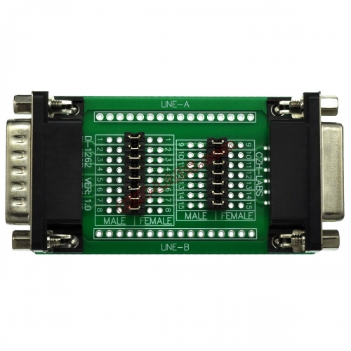 CZH-LABS D'sub DB15 Diagnostic Test Breakout Board, DSUB DB15 Connector Male to Female.