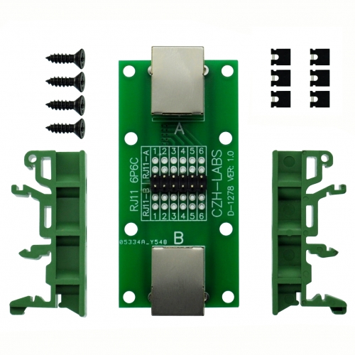 CZH-LABS RJ11/RJ12 6P6C Diagnostic Test Breakout Module Board.