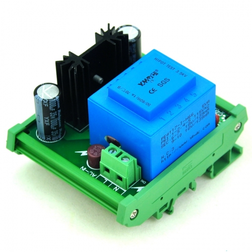 CZH-LABS DIN Rail Mount Input AC115V Output DC1.25~15.8V Adjustable Voltage Regulator.