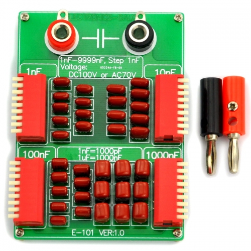 ELECTRONICS-SALON 1nF to 9999nF Step-1nF Four Decade Programmable Capacitor Board.