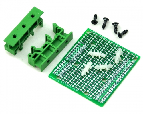 ELECTRONICS-SALON DIN Rail Mount Adapter/Prototype PCB Kit For Arduino UNO / Mega 2560 etc.