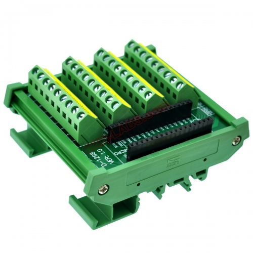 DIN Rail Mount Screw Terminal Block Breakout Module Board for Arduino NANO/MICRO.