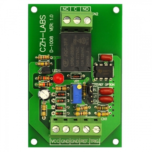 Voltage Comparator Relay Board, DC12V, SPDT 10Amp Relay.