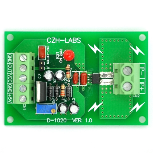 Panel Mount +/-5Amp AC/DC Current Sensor Module Board, based on ACS712.