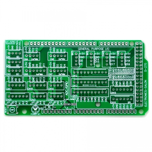 I/O Extension PCB for Arduino MEGA 2560 R3 Board DIY.