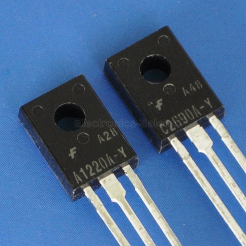 5x KSA1220A & 5x KSC2690A Audio Transistor, A1220A-Y / C2690A-Y, A1220 / C2690.