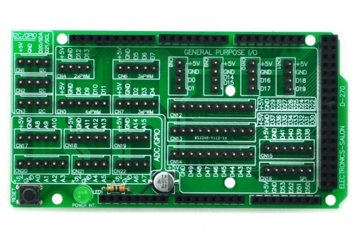 I/O Extension Board Kit for Arduino MEGA DIY. [SOLDERING REQUIRED]