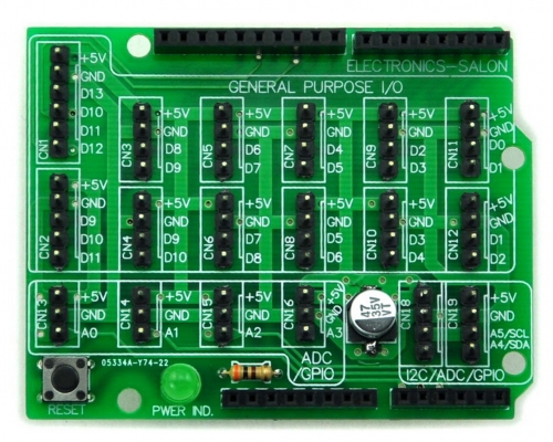 I/O Extension Board Kit for Arduino UNO DIY. [SOLDERING REQUIRED]