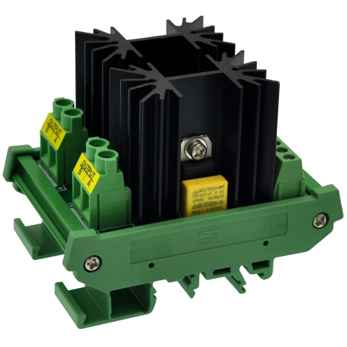 CZH-LABS DIN Rail Mount 2 Channel 12 Amp Solid State Relay SSR Module, in 4~32VDC, out 100~240VAC.