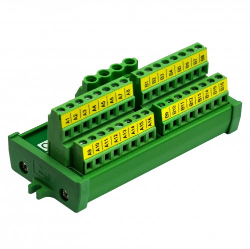 Screw Mount 2x16 Position Screw Terminal Block Power Distribution Module