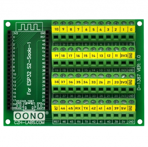 Screw Terminal Block Breakout Module Board for ESP32-S2-Saola-1