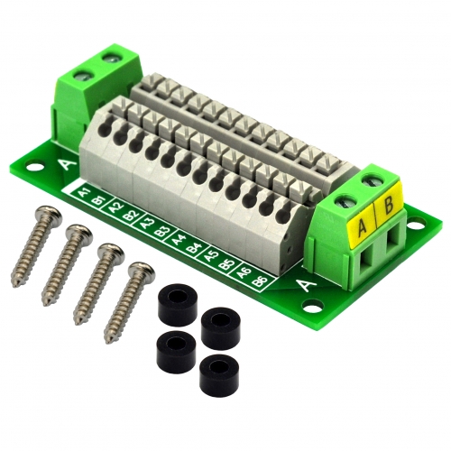 16Amp 48V 2x12 Position Terminal Block Distribution Module, OONO D-1418