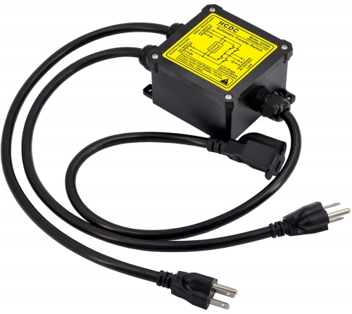 AC120V 15Amp Automatic Transfer Switch, ATS Auto Transfer Switch HCDC HD060B (NEMA 5-15P/R)