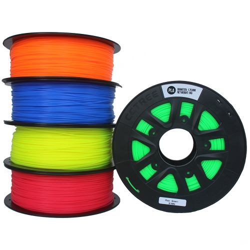 CCTREE 1.75mm PLA 3D Printer Filament Accuracy +/- 0.05 mm 1kg Spool (2.2lbs) for Creality CR-10S Ender