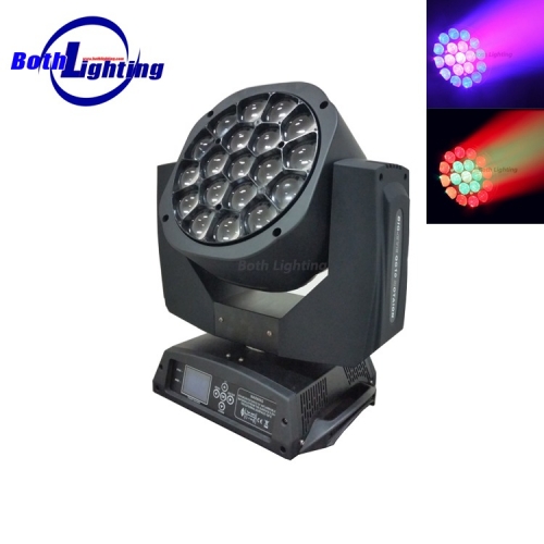 19x15w RGBW 4in1 LED Faire pivoter les lumières pour le lavage des yeux d&#39;abeille