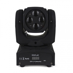 4 * 10W RGBW 4-in-1 LED Mini Super Beam Moving Head Licht