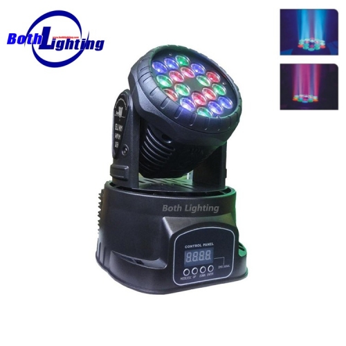 18 * 3w RGB führte Lichtstrahl bewegliches Hauptwaschlicht