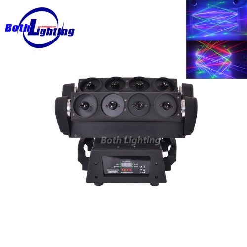 8 глаз RGB Led Moving Head Laser Light