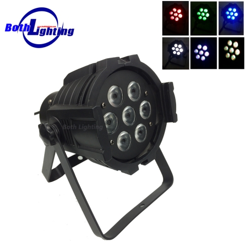 7pcs rgbw 4 en 1 7 * 10w led par par led light par mini slim slim led par 64