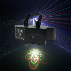 Sistema de apresentação a laser de feixe de digitalização a cores RGB