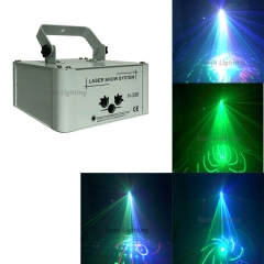 Luz láser de haz de escaneo a todo color RGB de 3 lentes
