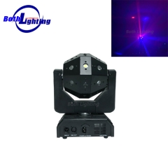 RG color laser effect moving head light com estroboscópio