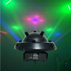 Luz de feixe de laser de 9 lentes RGB