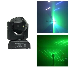 RG color laser effect moving head light com estroboscópio