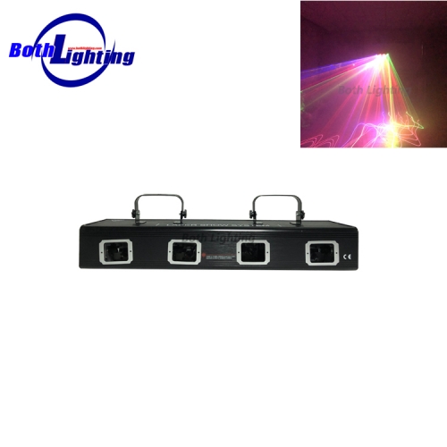 4 head RGB full color scanning beam Laser projector