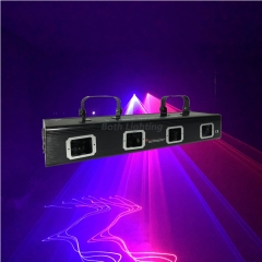 Projecteur laser à faisceau de 4 couleurs à balayage RVB