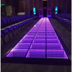 Wireless magnet connection 3D infinity dance floor 60*60cm