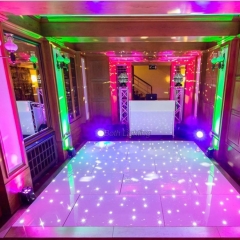 Pista de baile iluminada por las estrellas antideslizante con decoración de paisaje centelleante 60 * 60 cm / 60 * 120 cm