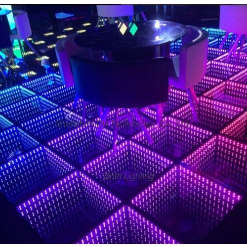 Wireless magnet connection 3D infinity dance floor 60*60cm