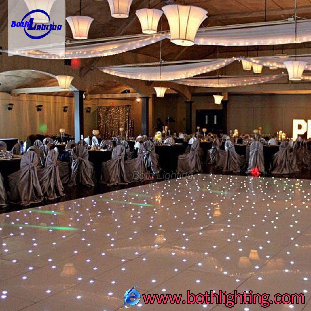 A Good party vs A Great Party. Great set up with our Starlit Dance Floor!