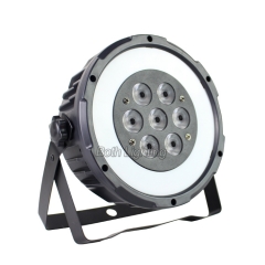 7x10w + 48pcs smd 3in1 led luz par colorida