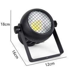 60w mini cob par light warm white/cold white