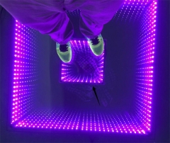 Decoración de eventos Infinity Mirror 3D LED Dance Floor 60 * 60cm