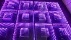 Decoración de eventos Infinity Mirror 3D LED Dance Floor 60 * 60cm