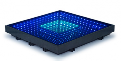 Decoración de eventos Infinity Mirror 3D LED Dance Floor 60 * 60cm