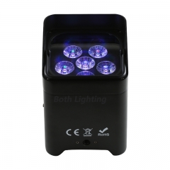 SMART DJ S6 uplighting 6x18w RGBWA UV 6in1 беспроводная светодиодная подсветка dmx для свадьбы Uplighting