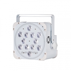 24000MHA Battery Powered Wireless DMX LED Flat Par 12x18w RGBWA-UVbattery powered uplighting