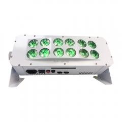 Uplights de lavage de batterie Dmx sans fil 12x18W RGBWA + UV avec télécommande WIFI