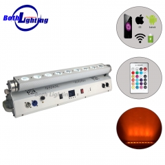 Lavadora de parede LED dmx sem fio 9x18w RGBWA UV 6in1 com controle remoto WIFI