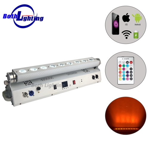 Bañador de pared LED dmx inalámbrico 9x18w RGBWA UV 6 en 1 con control remoto WIFI