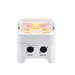 S6 Mini 6 * 18 W RGBWA + UV 6in1 LED Mini-Batterie-Par-Licht mit Fernbedienung